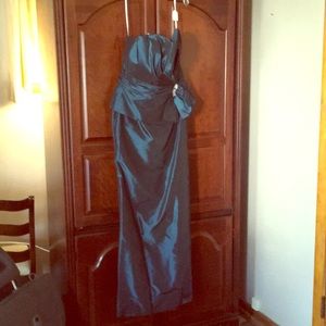 Strapless evening gown